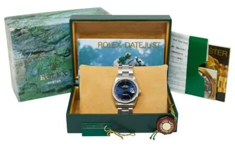 Rolex Datejust 36 16200 36mm Stainless steel Blue 2