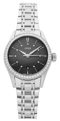 Oris Artelier Date 01 561 7722 4953-07 8 14 88 28mm Stainless steel Gray