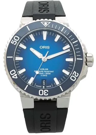 Oris Aquis Date 01 400 7763 4135 43.5mm Stainless steel Blue