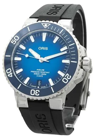 Oris Aquis Date 01 400 7763 4135 43.5mm Stainless steel Blue 1