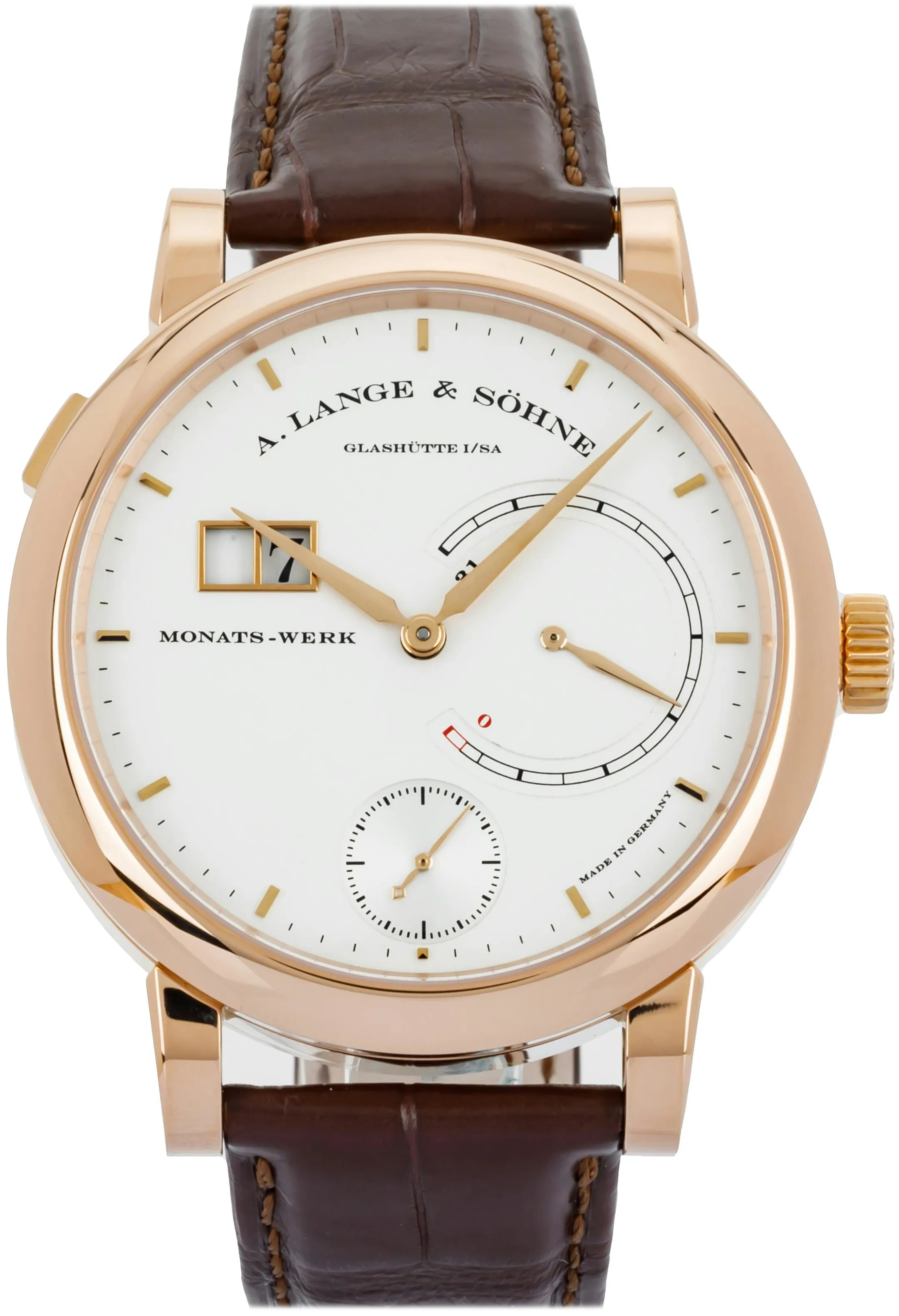 A. Lange & Söhne Saxonia 130.032F 45mm Rose gold Silver