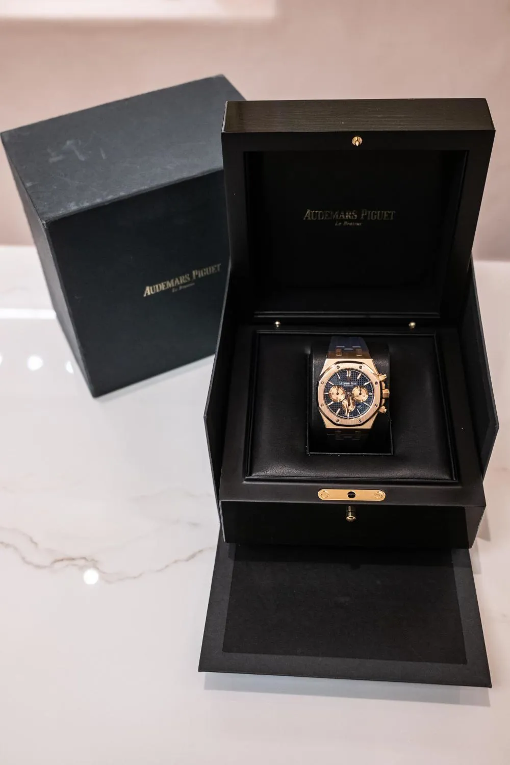 Audemars Piguet Royal Oak 26331OR.OO.D315CR.01 41mm 18k rose gold Blue 1