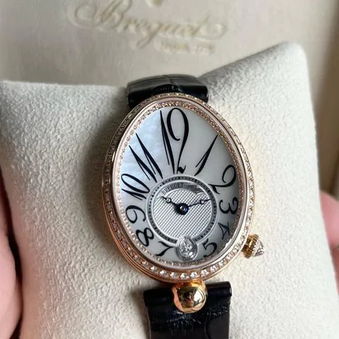 Breguet Reine de Naples 8918BR/58/964/D00D 36.5mm Rose gold White