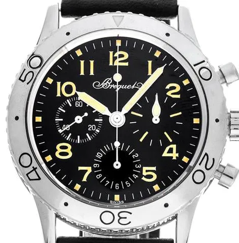 Breguet Type XX 3800ST 39mm Stainless steel Black