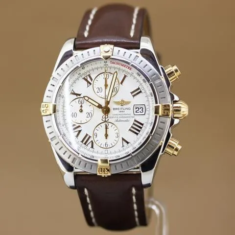 Breitling Chronomat B13356 44mm Yellow gold and Stainless steel White 1