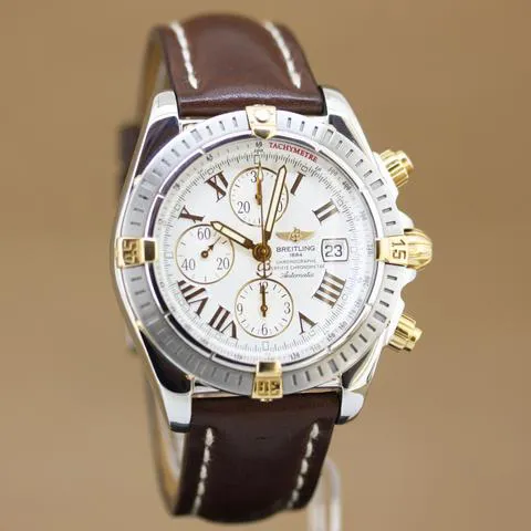 Breitling Chronomat B13356 44mm Yellow gold and Stainless steel White 2