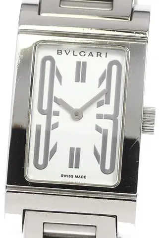 Bulgari Rettangolo RT39S 21mm Stainless steel White