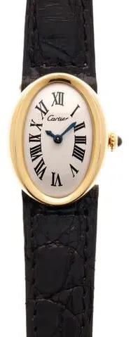 Cartier Baignoire 19mm Yellow gold White