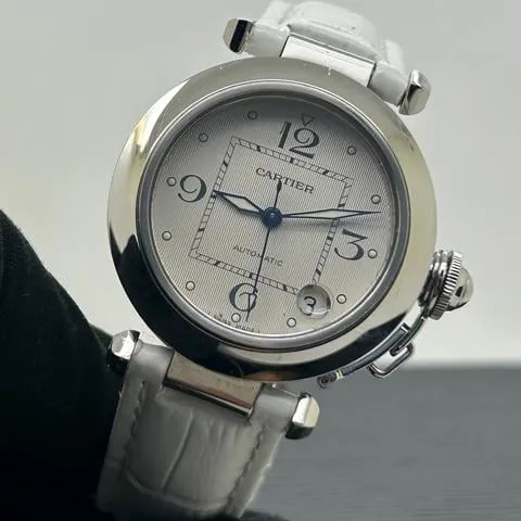 Cartier Pasha C 2324 35mm Stainless steel White 7