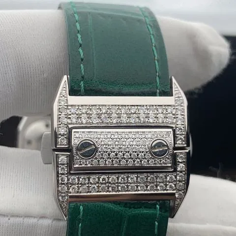 Cartier Santos 100 2878 33mm Stainless steel Mother-of-pearl 10