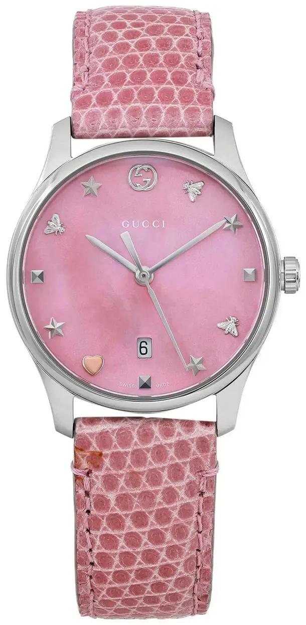 Gucci G-Timeless YA126586 29mm Stainless steel Rose