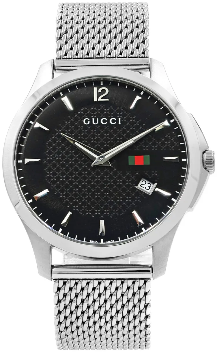 Gucci G-Timeless YA126308 40mm Stainless steel Black