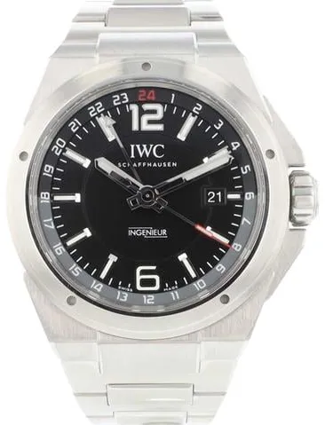 IWC Ingenieur Dual Time IW324402 43mm Stainless steel Black