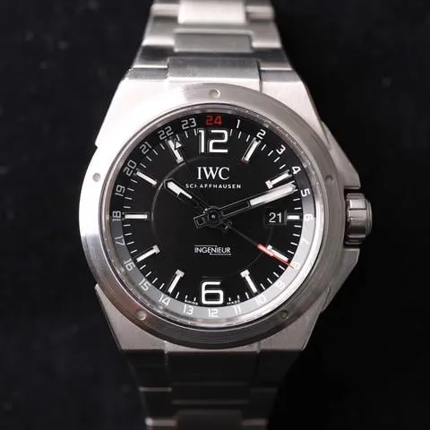 IWC Ingenieur Dual Time IW324402 43mm Stainless steel Black 8