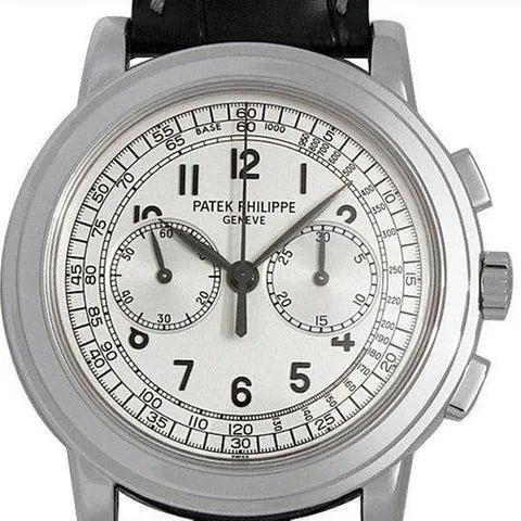 Patek Philippe Chronograph 5070 G 42mm White gold Silver