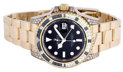 Rolex GMT-Master II 116758SA 40mm Yellow gold Paved 1