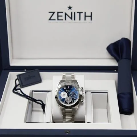 Zenith Chronomaster Sport 03.3114.3600 41mm Stainless steel Blue 3