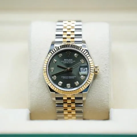 Rolex Datejust 31 278273 31mm Yellow gold and Stainless steel Green