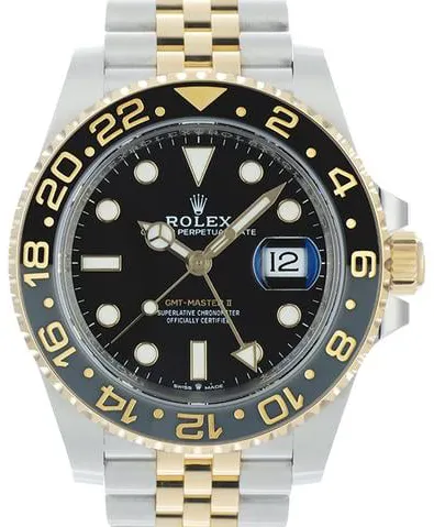 Rolex GMT-Master II 126713GRNR 40mm Yellow gold and Stainless steel Black