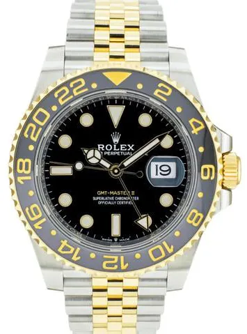 Rolex GMT-Master II 126713GRNR 40mm Yellow gold and Stainless steel Black