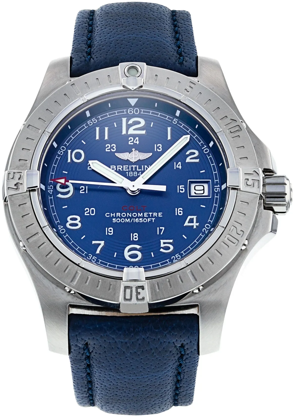 Breitling Colt A74380 41mm Stainless steel Blue Arabic