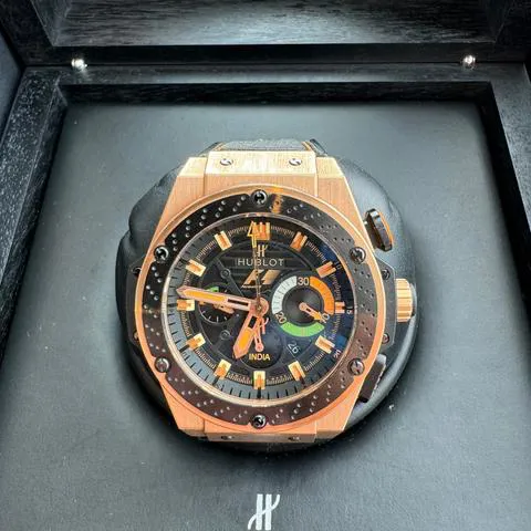 Hublot King Power 703.OM.1138.NR.FMI11 48mm Rose gold Black