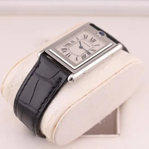 Cartier Tank 2390 25mm Stainless steel White 1