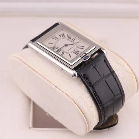 Cartier Tank 2390 25mm Stainless steel White 4