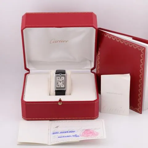 Cartier Tank 2390 25mm Stainless steel White 5