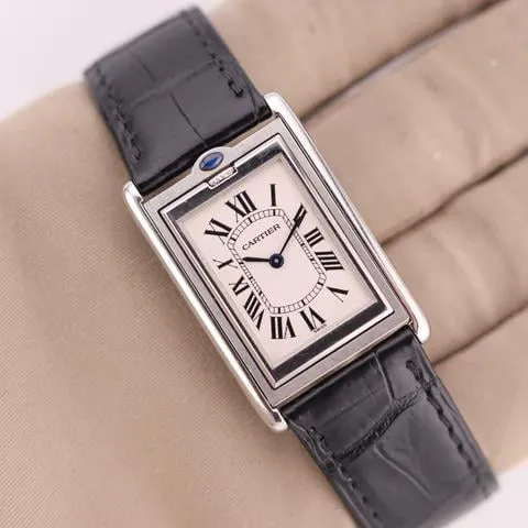 Cartier Tank 2390 25mm Stainless steel White 12