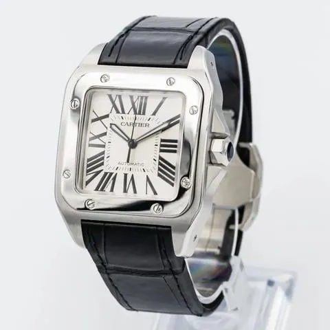 Cartier Santos 100 2656 41mm Stainless steel White 2