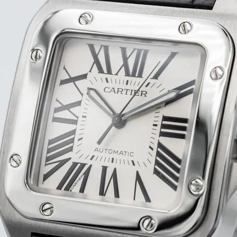 Cartier Santos 100 2656 41mm Stainless steel White 3