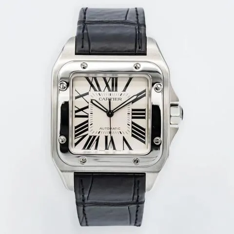 Cartier Santos 100 2656 41mm Stainless steel White 7