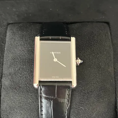 Cartier Tank WSTA0072 33.5mm Stainless steel Black 5