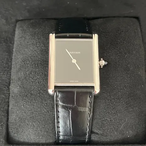 Cartier Tank WSTA0072 33.5mm Stainless steel Black 6