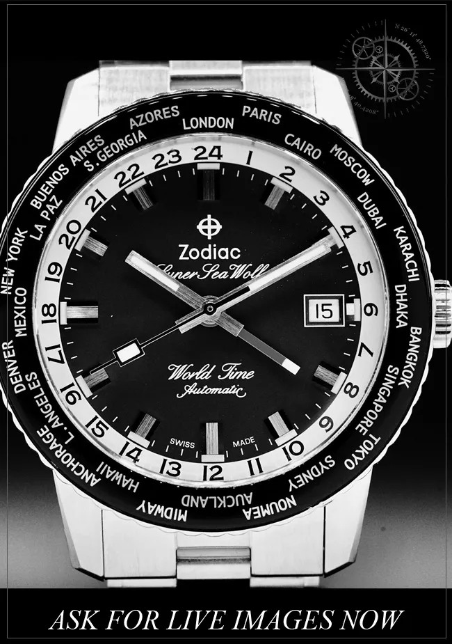 Zodiac Sea Wolf ZO9409 40mm Stainless steel Black