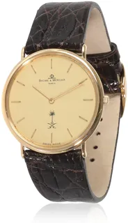 Baume & Mercier Classique 15600 18k yellow gold Champagne