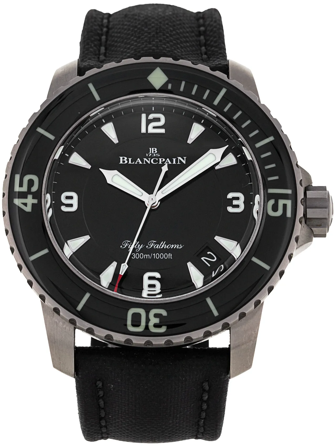 Blancpain Fifty Fathoms 5015-12B30-B52A 45mm Titanium Black