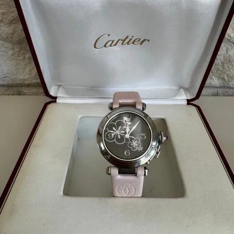 Cartier Pasha C 2324 35mm Stainless steel Black 10