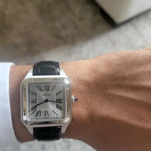 Cartier Santos Dumont WSSA0022 43.5mm Silver 3