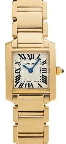 Cartier Tank Française W50002N2 20mm Yellow gold Silver