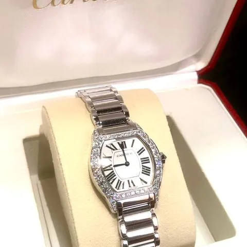 Cartier Tortue WA503851 43mm White gold Silver 1