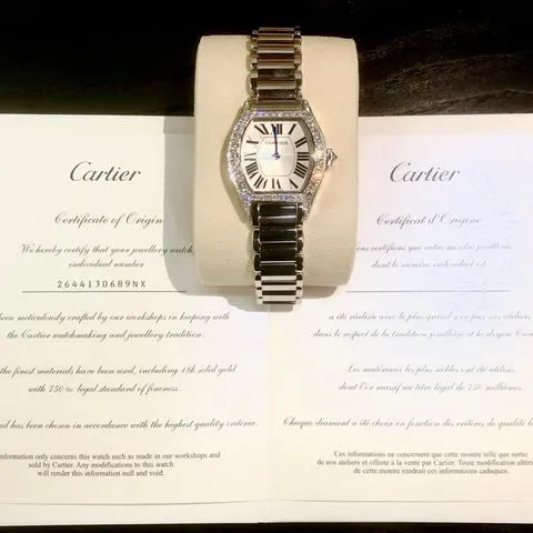 Cartier Tortue WA503851 43mm White gold Silver 3