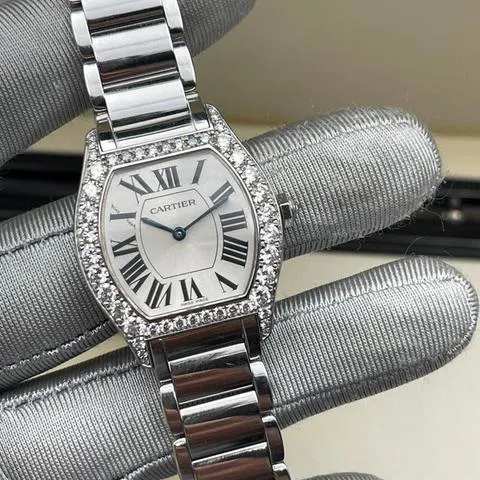 Cartier Tortue WA5072W9 28mm White gold Silver 1