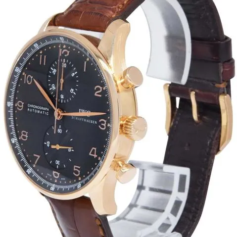 IWC Portuguese Chronograph 3714 41mm Rose gold Black 2