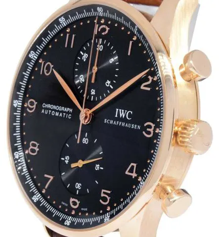 IWC Portuguese Chronograph 3714 41mm Rose gold Black 3