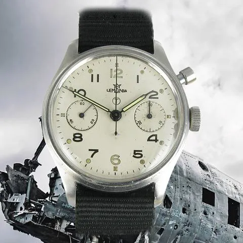 Lemania 39mm Stainless steel Silver