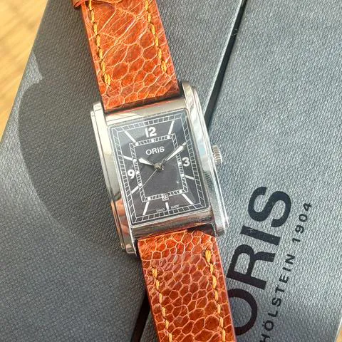 Oris Rectangular 25mm Stainless steel Gray