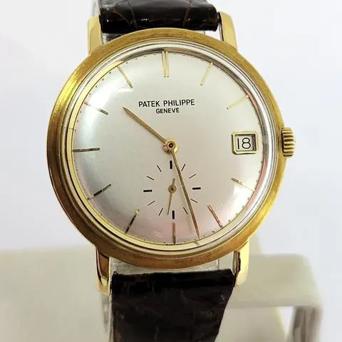 Patek Philippe Calatrava 3445 35mm Yellow gold Silver