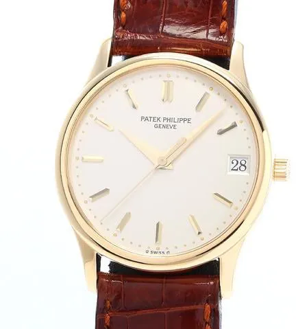 Patek Philippe Calatrava 3998J-001 34mm Yellow gold Silver